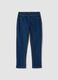 Blue skinny fit stretch denim blend jeans_0