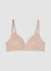 Beige padded stretch-fabric bra_4