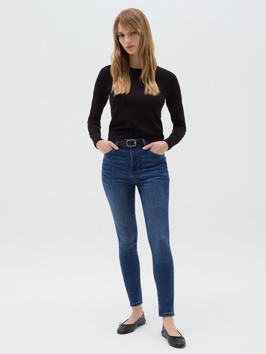 Skinny-fit high-rise jeans_0