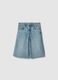 Girls' Regular Fit Blue Denim Cotton Shorts_3