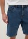 Blue denim Bermuda shorts in cotton blend, regular fit_3