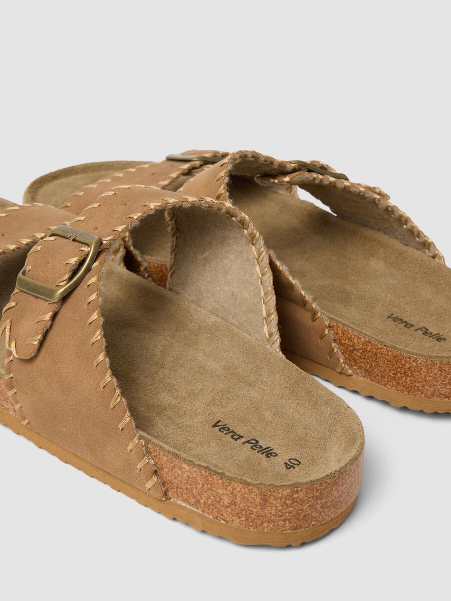 Brown double-strap sandals with buckles_2