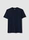 Men&rsquo;s blue organic cotton slim-fit short-sleeve T-shirt_4