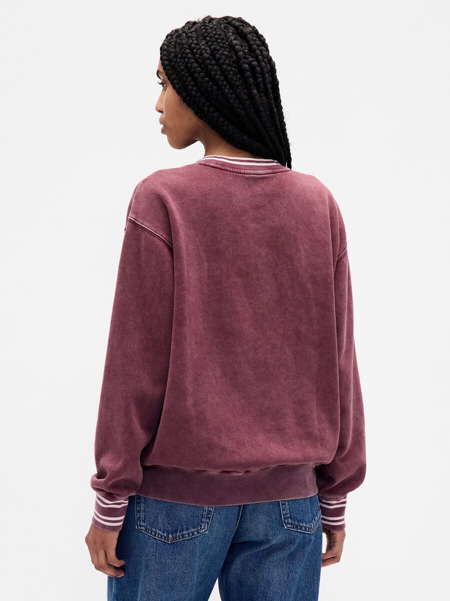 Purple Crew Neck Sweatshirt_1