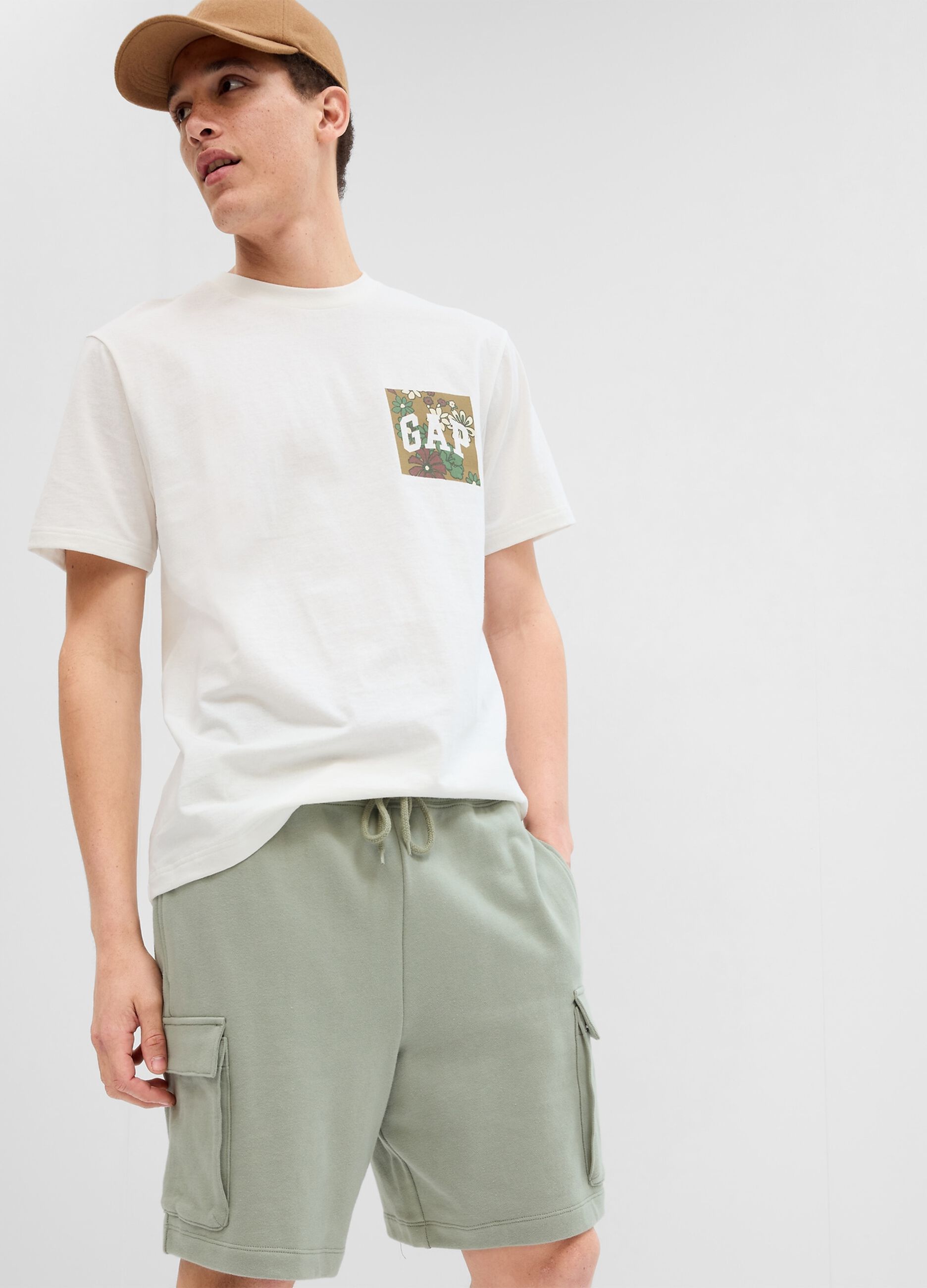 Ovs T-shirt stampa floreale con logo