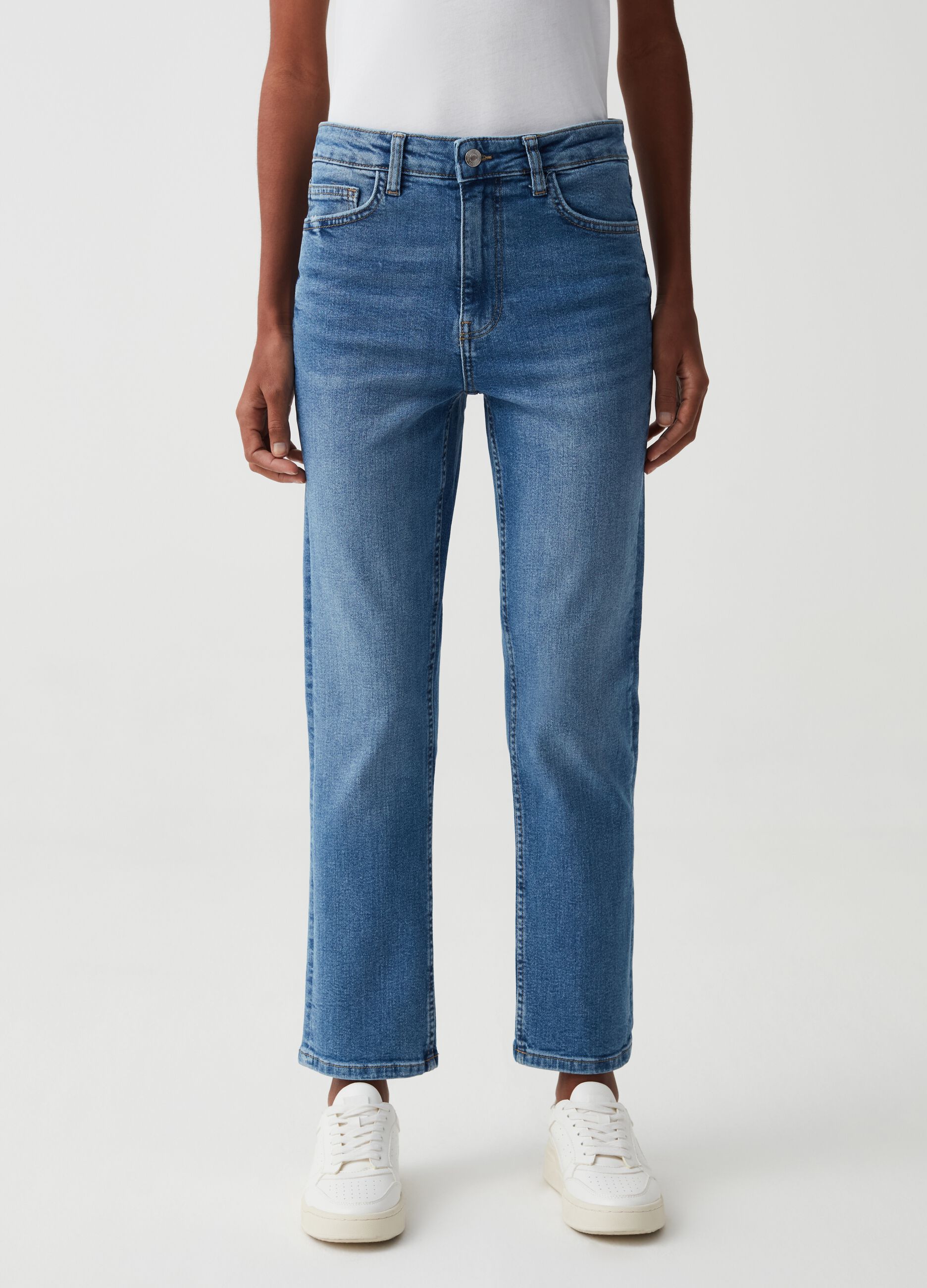 Jeans a Vita Alta da Donna OVS