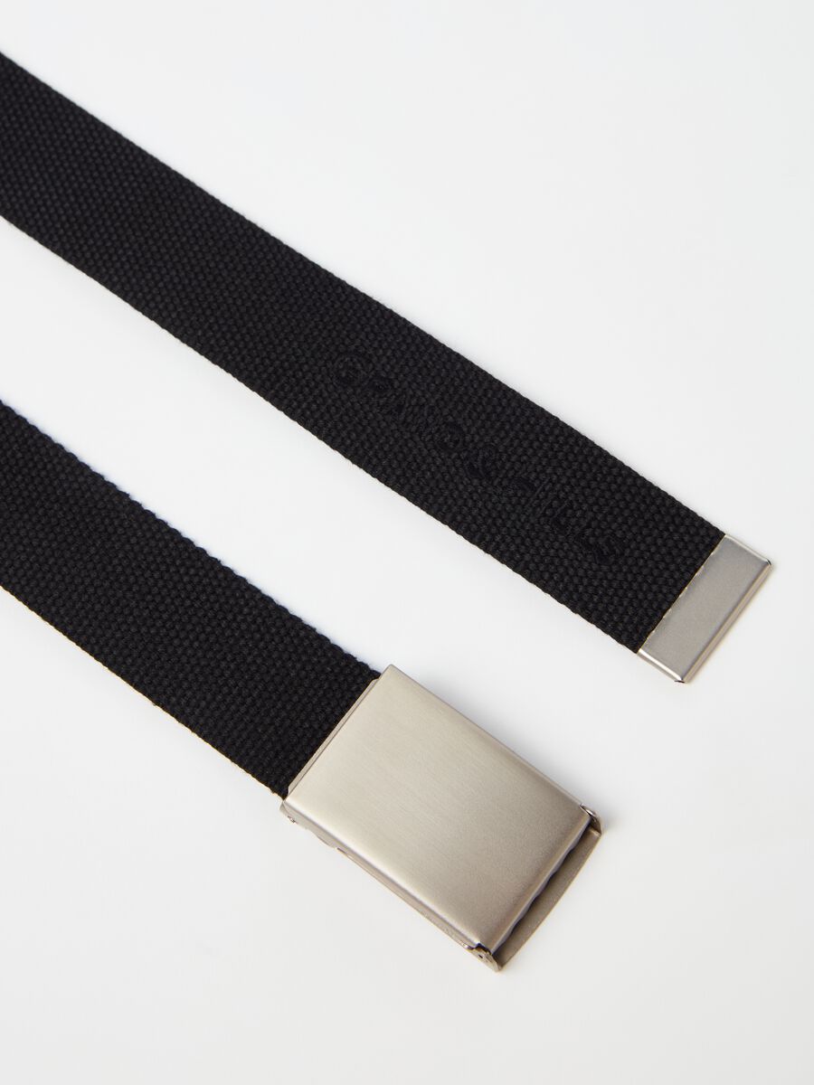 Canvas belt with sliding roller buckle_1