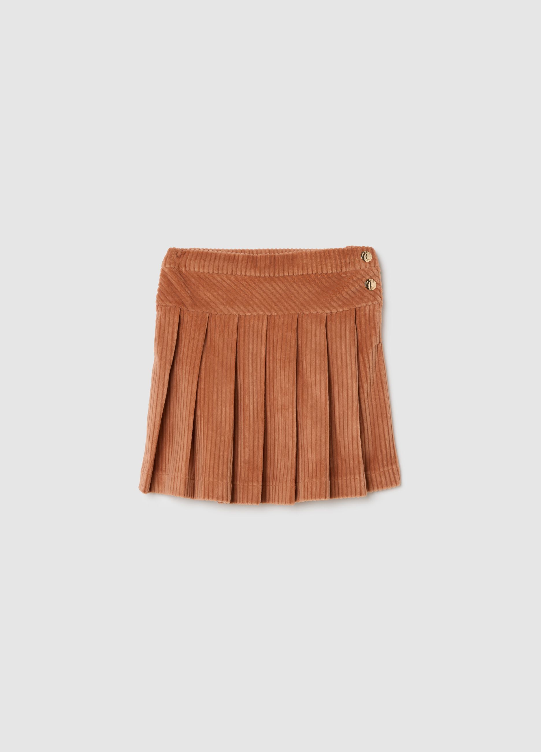 Brown Corduroy Skirt