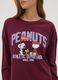 Purple pure cotton Peanuts print pyjama top_2