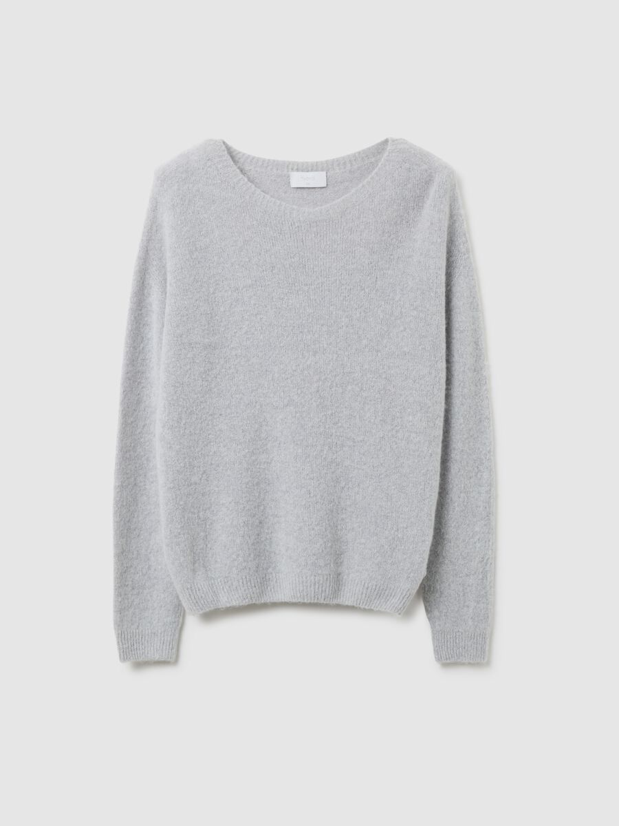 Grey crewneck jumper regular fit_4