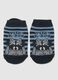 Children's Non-Slip Cotton Blend Blue Socks_1