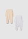 Multicolour pure cotton newborn sleepsuit bipack_1