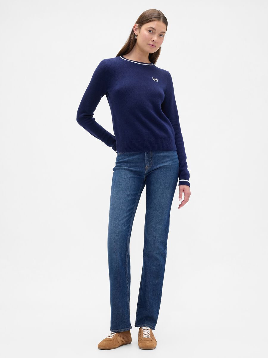 Blue Cotton Blend Jumper_2