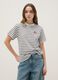 Multicolour striped pure cotton t-shirt regular fit_2