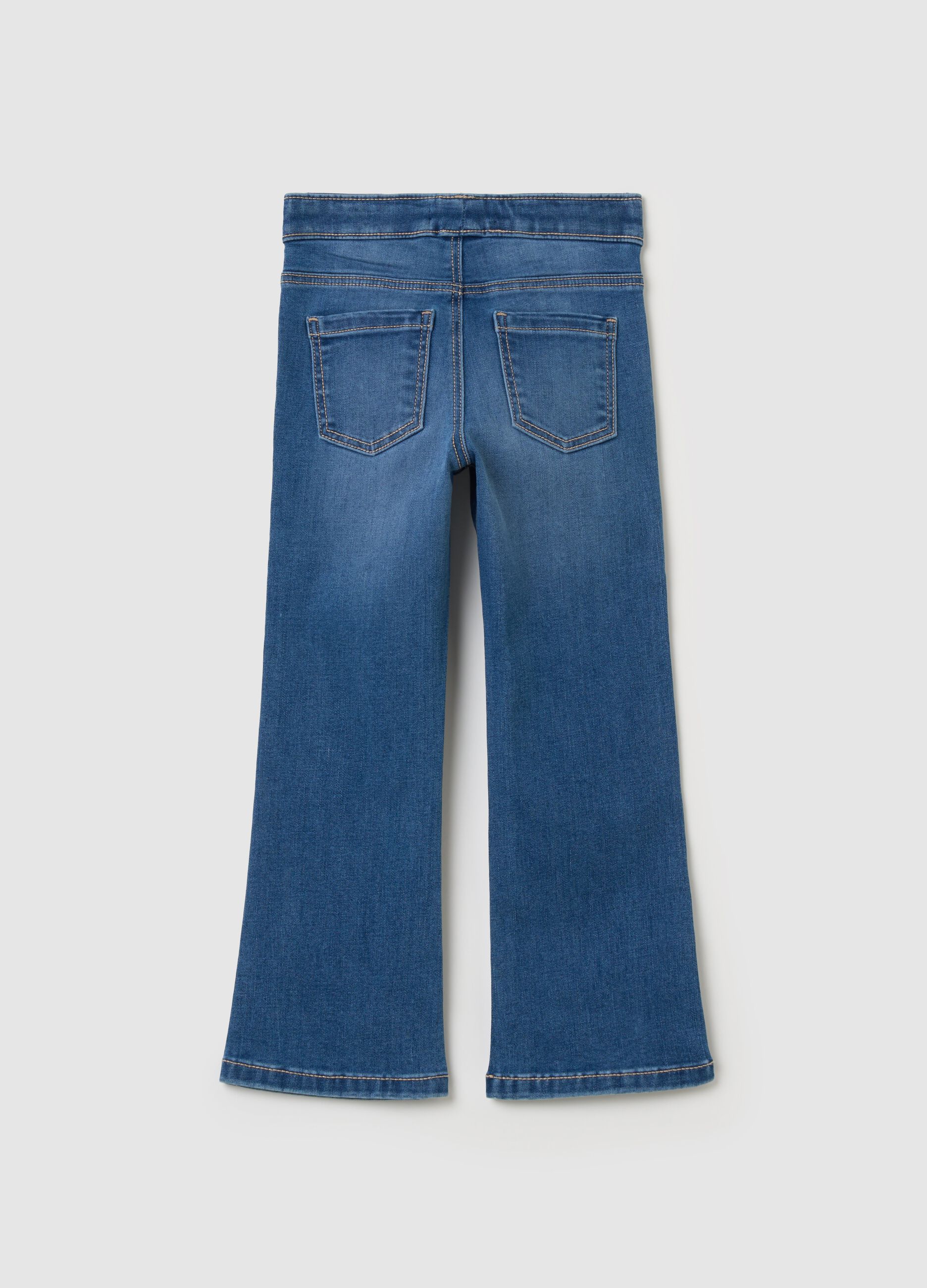 Flare-fit jeggings with pockets