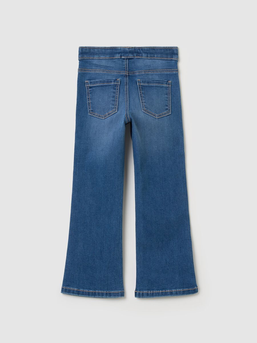 Flare-fit jeggings with pockets_1