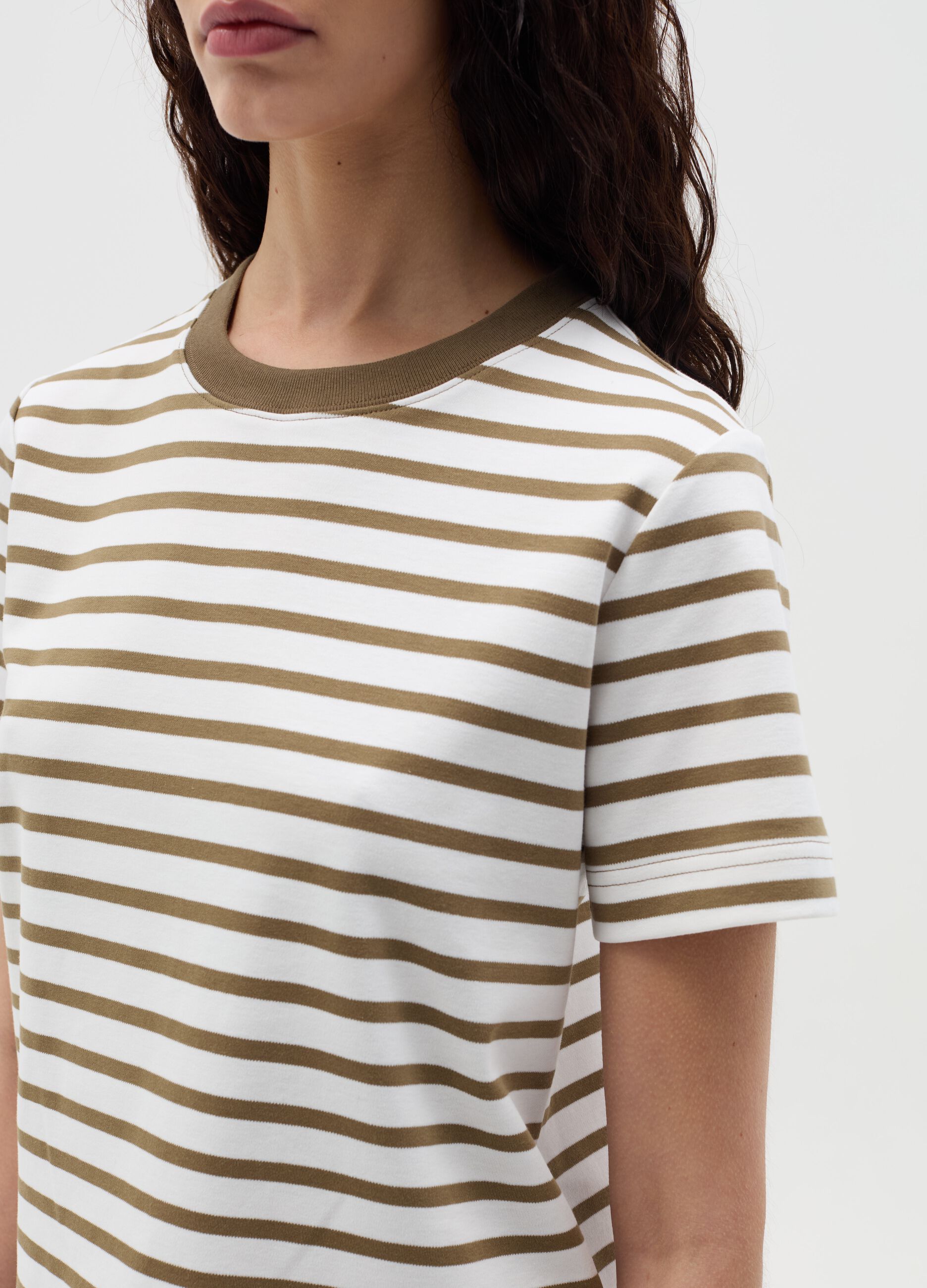 T-shirt with horizontal stripes