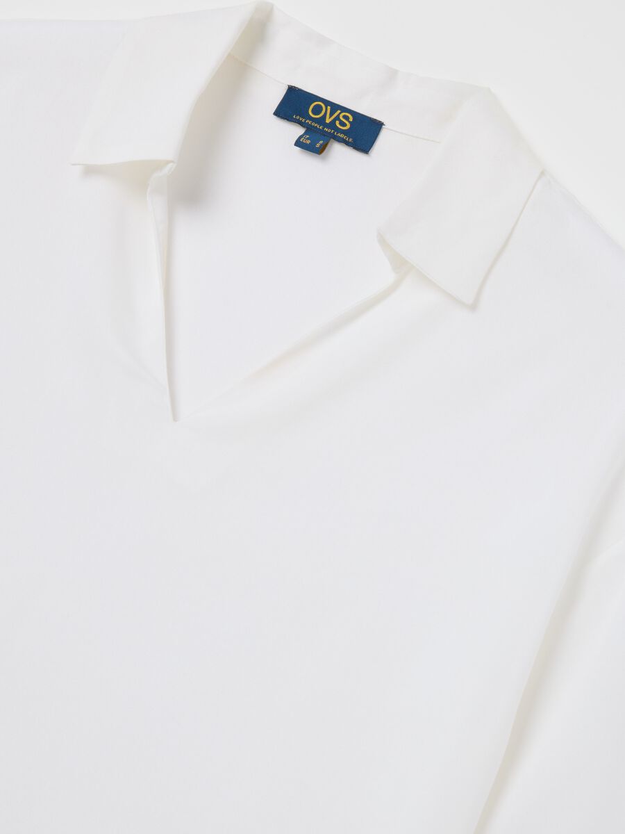 Viscose blouse with polo neck_5