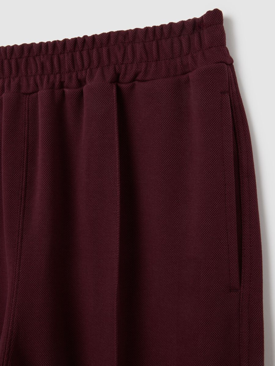 Stretch Brown Piqué Trousers_5