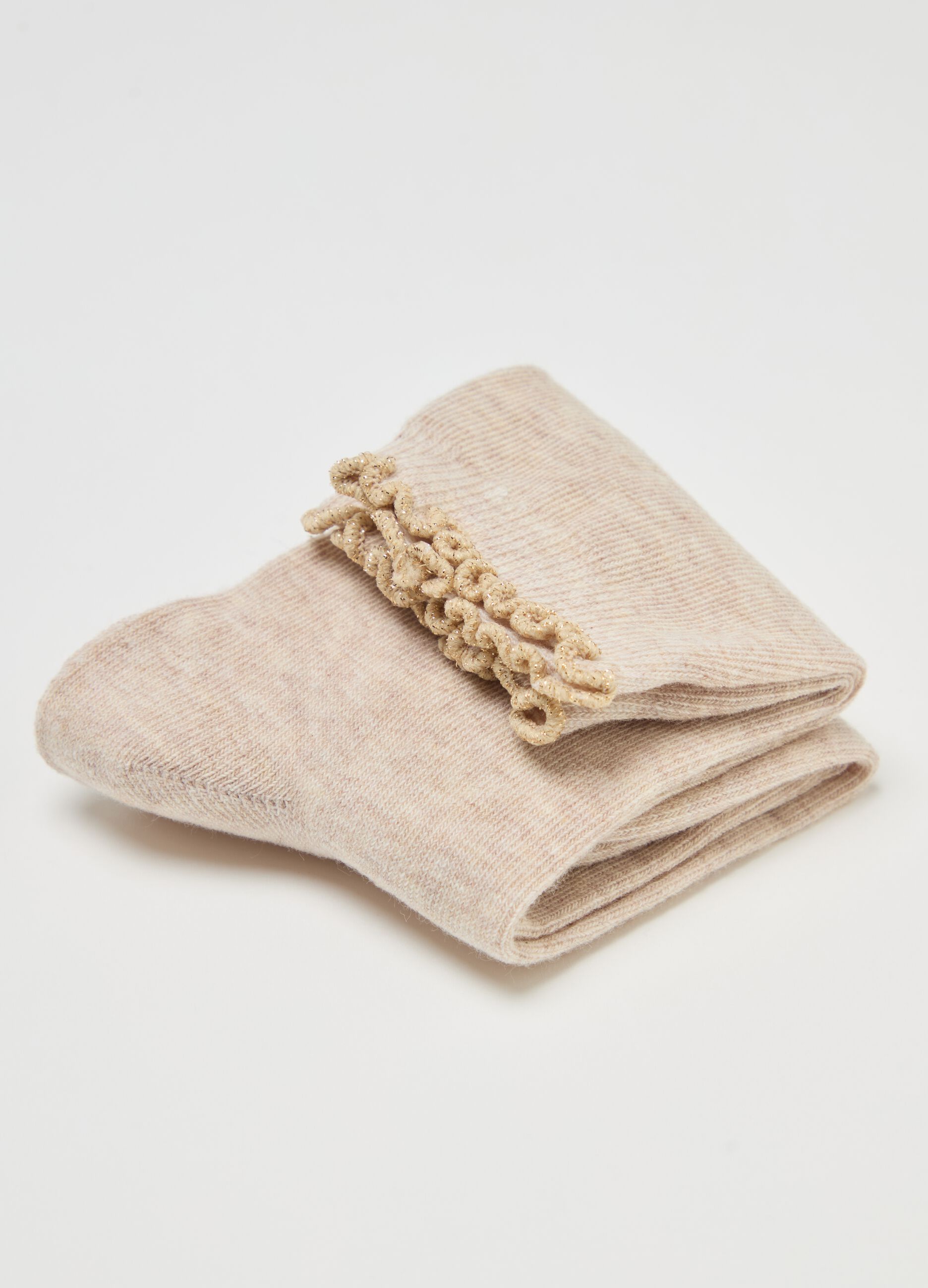 Bipack calze corte con profilo ondulato