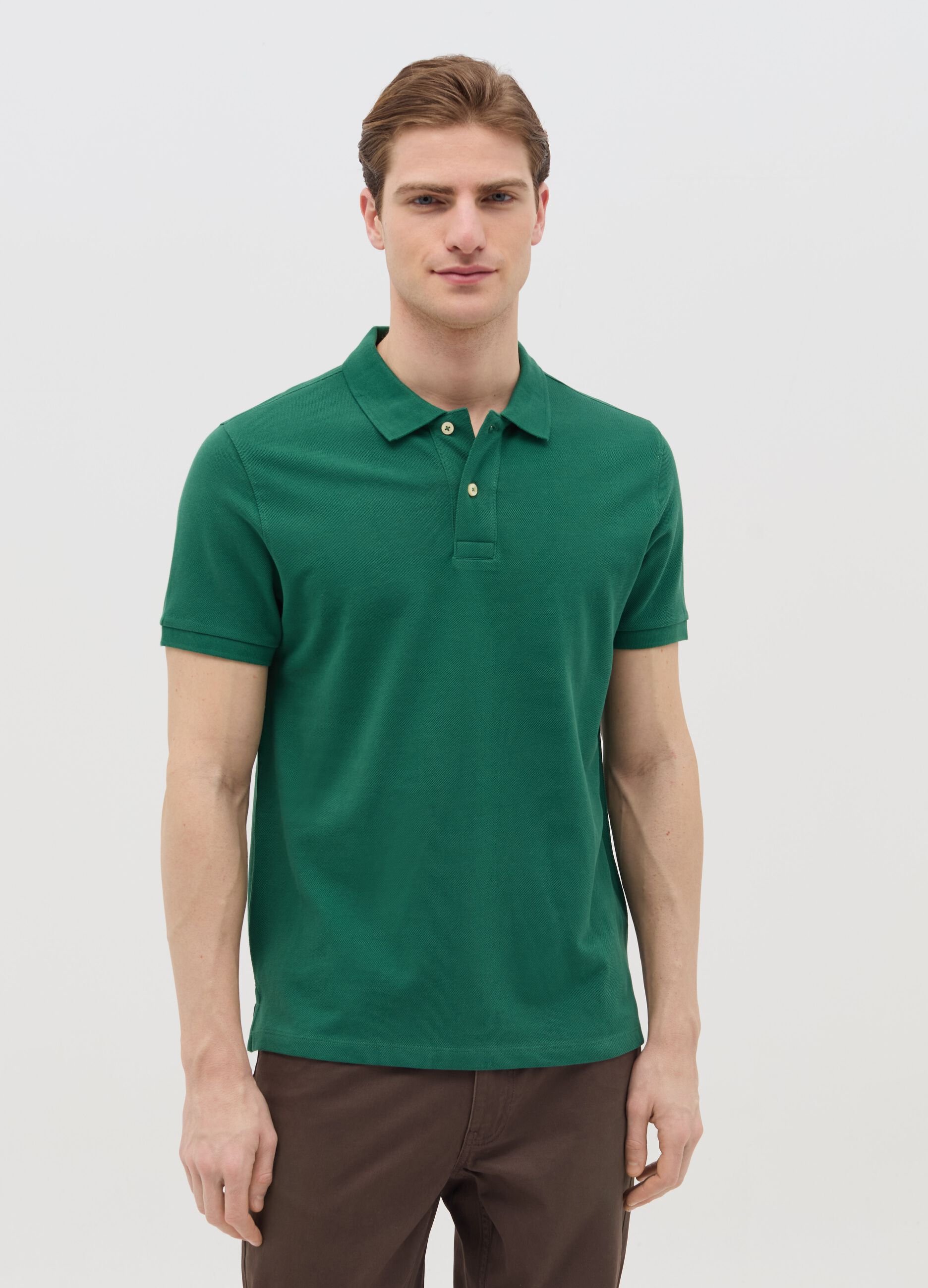 Polo regular fit in cotone bio
