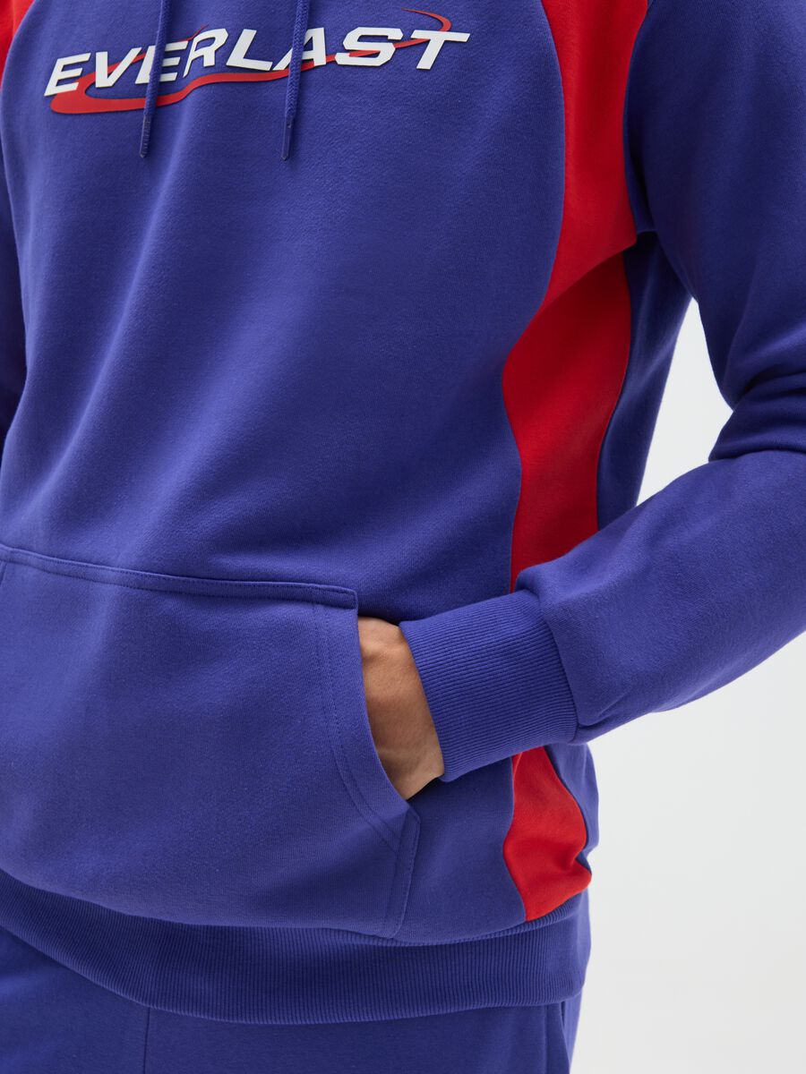 Felpa in misto cotone multicolor con cappuccio Everlast_3