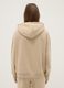 Beige regular fit cotton-blend hoodie_2