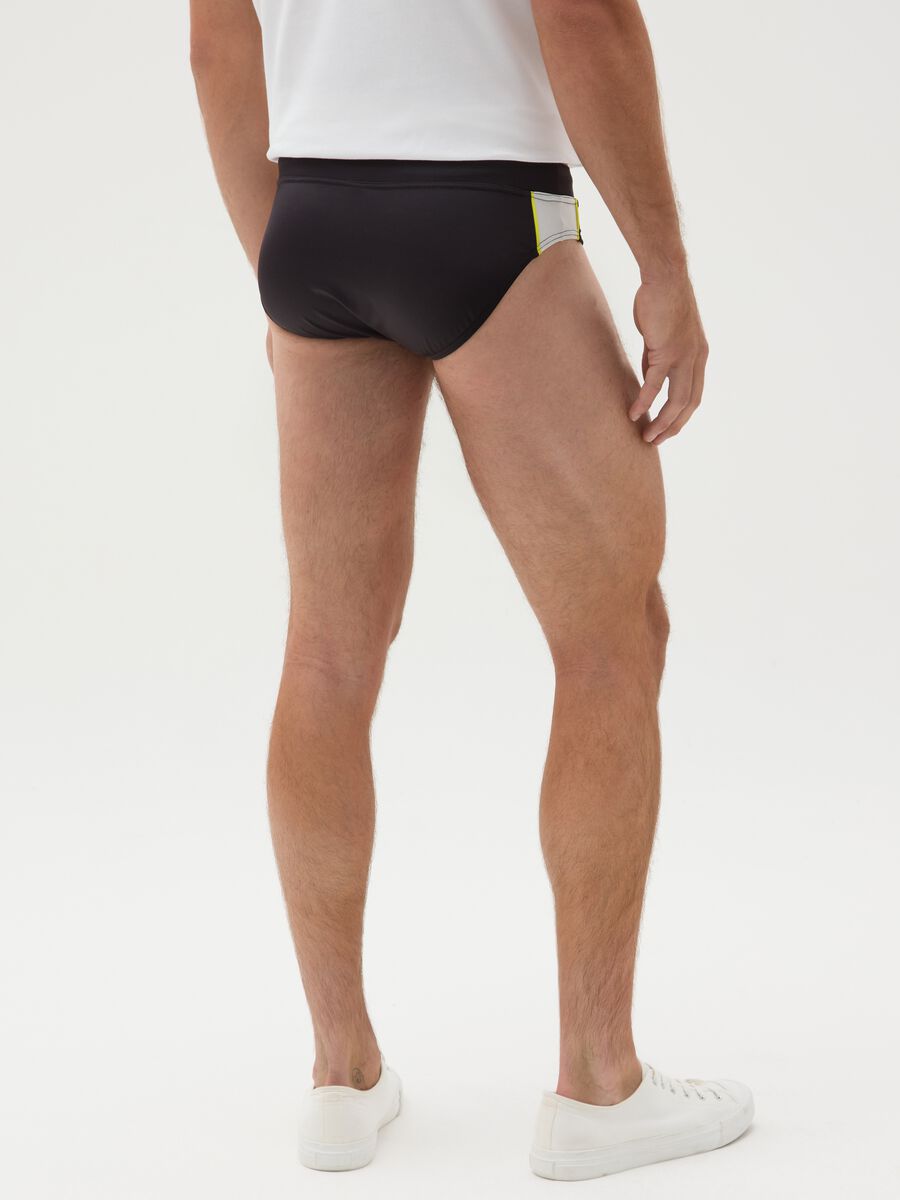 Slip da uomo in tessuto elasticizzato multicolor_3