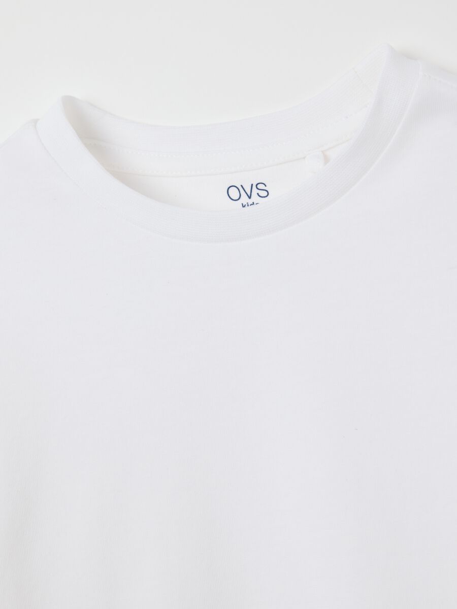 White pure cotton regular fit girl's top_3