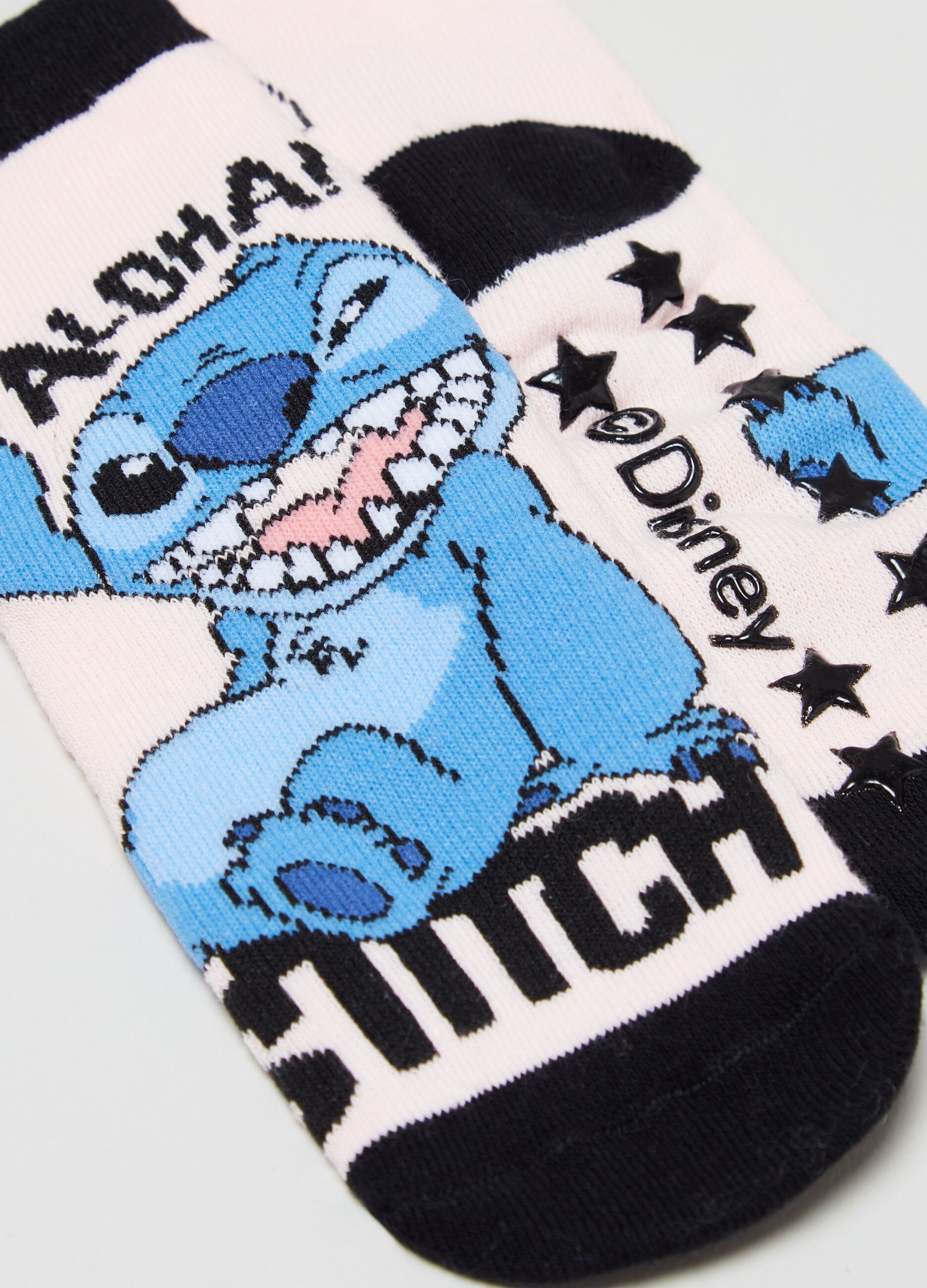 Calze antiscivolo stretch con disegno Stitch_2