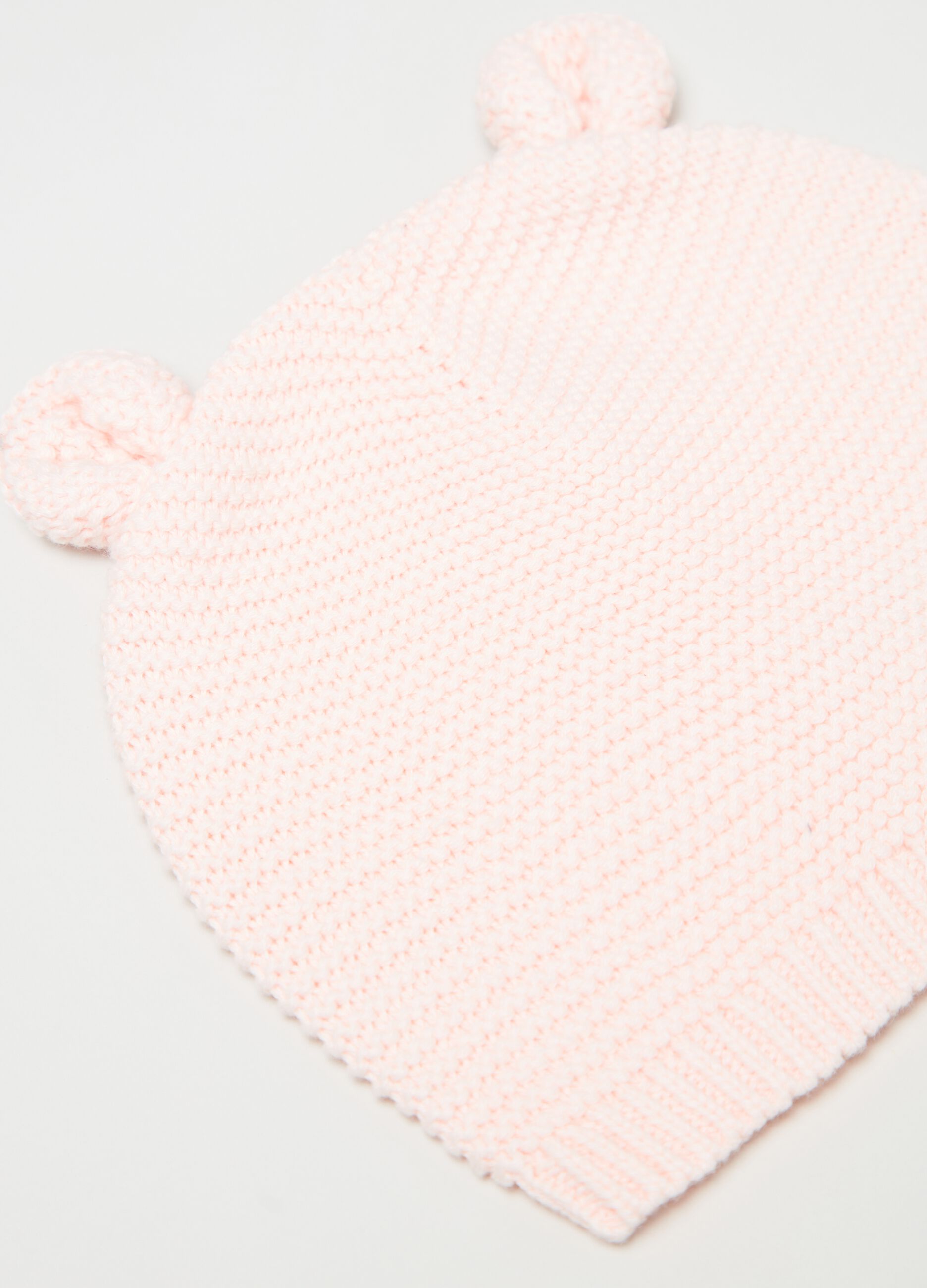 Knitted hat with ears