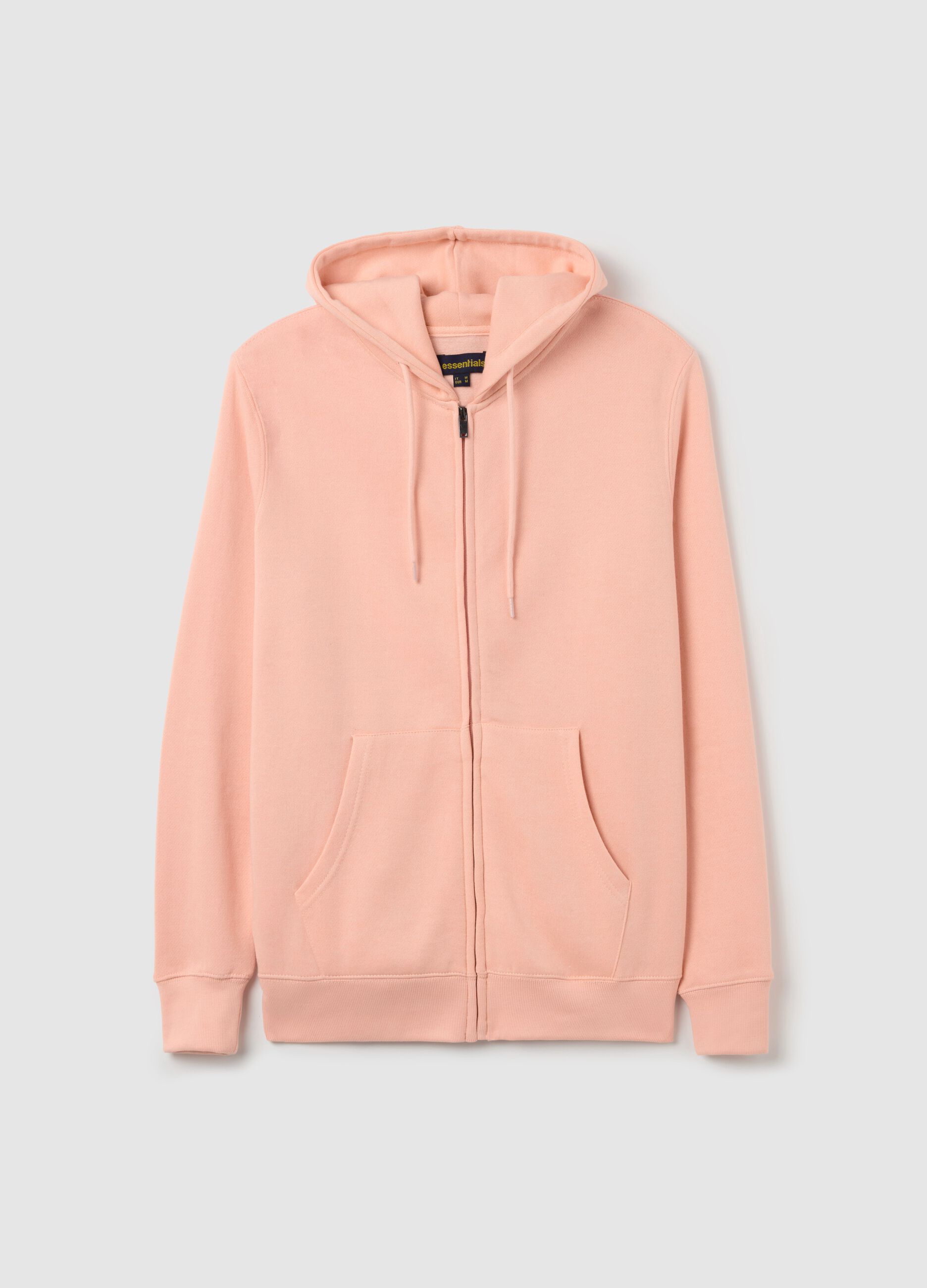 Essential full-zip sweatshirt with hood