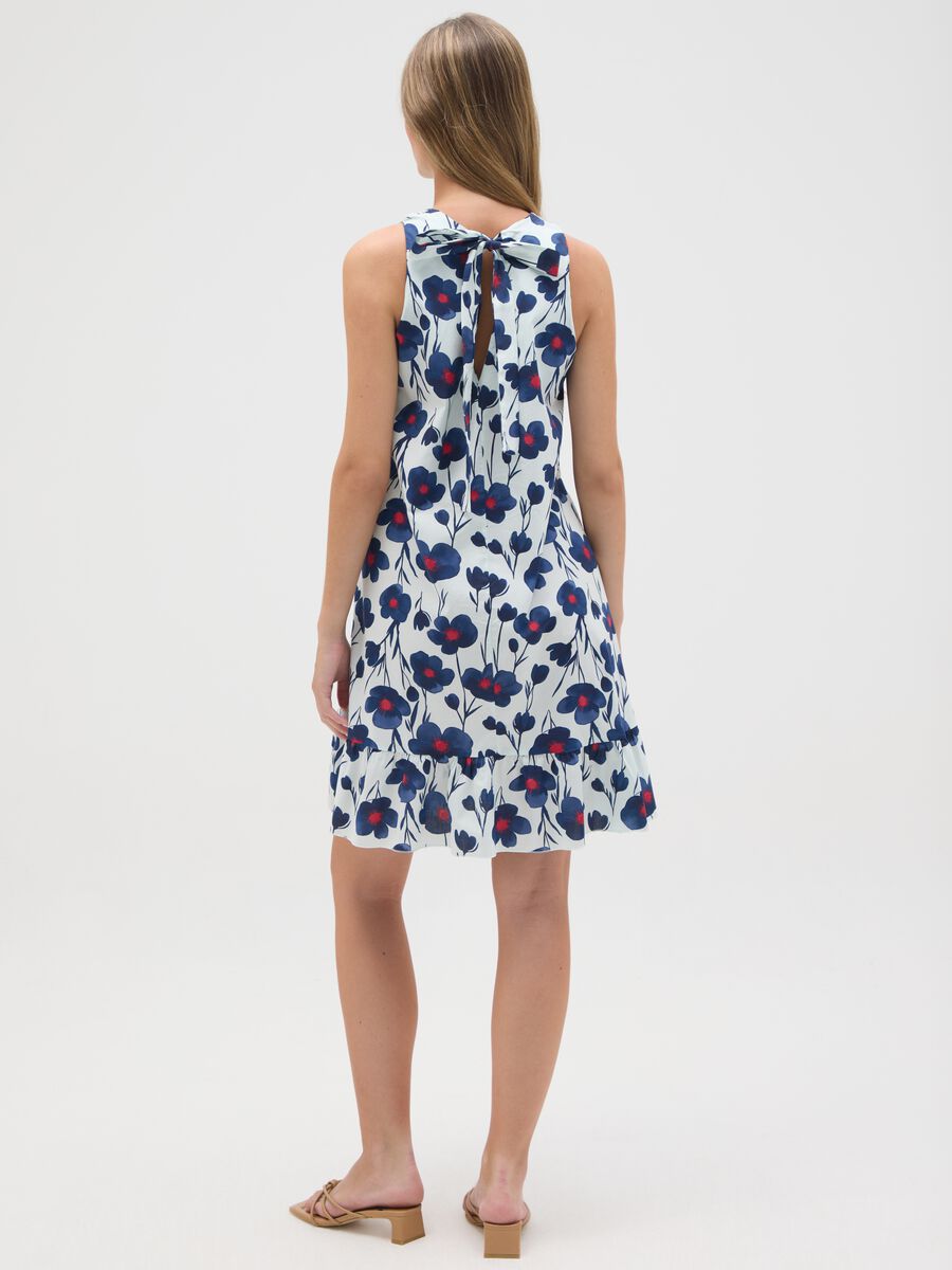 Women's Long Multicolor Cotton Dress - Regular Fit_2