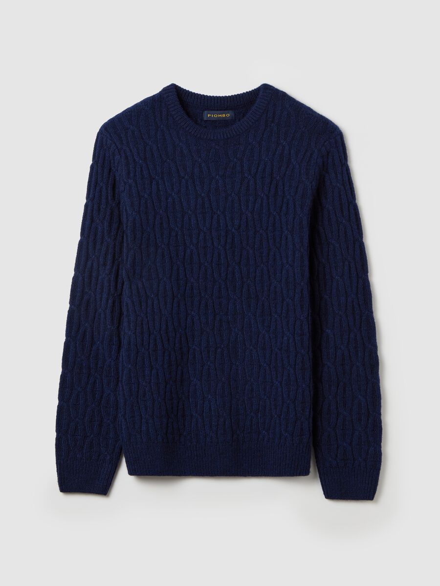 Pullover con lavorazione intrecciata_4