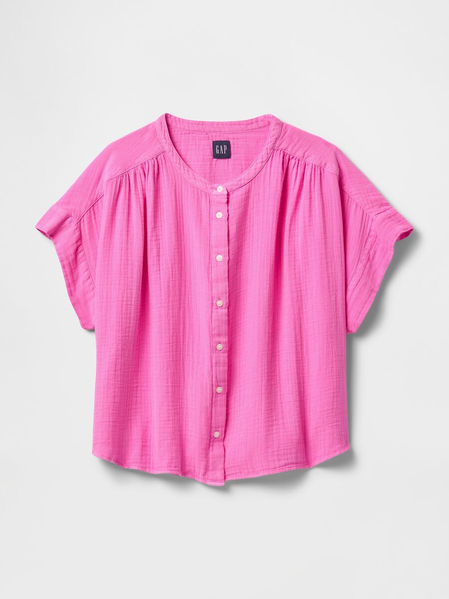 Camicia estiva rosa in cotone leggero_3