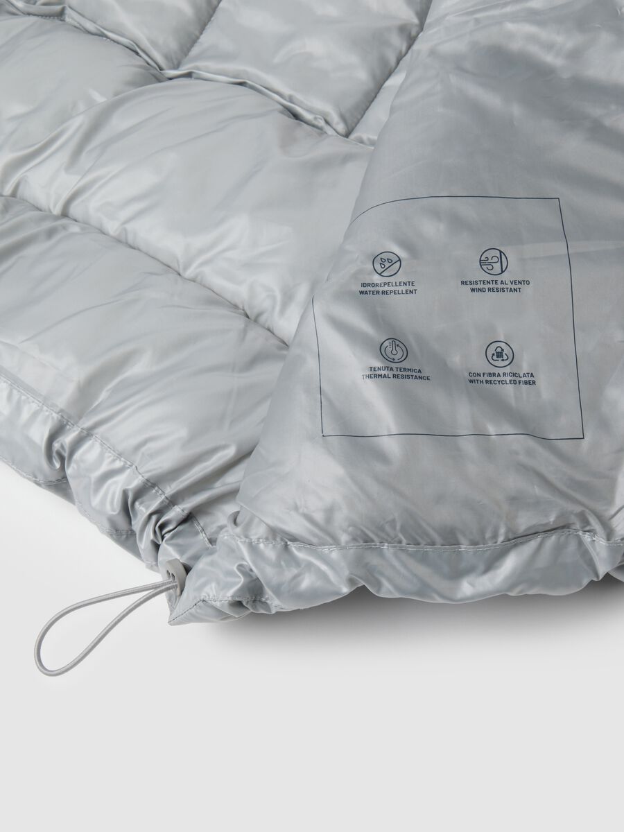 Silver Grey The Iconic Puffer Jacket with Hood_6