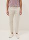 Beige denim jeans in pure cotton, relaxed fit_1