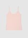 Pink regular fit viscose blend tank top_4