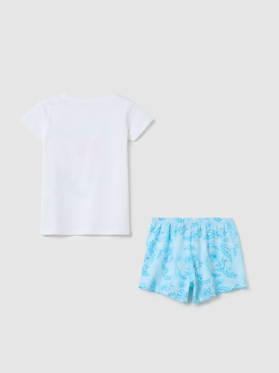 Girls' white pure cotton pyjamas regular fit_1