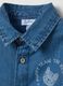 Shirt in denim with tiger and lettering print_3