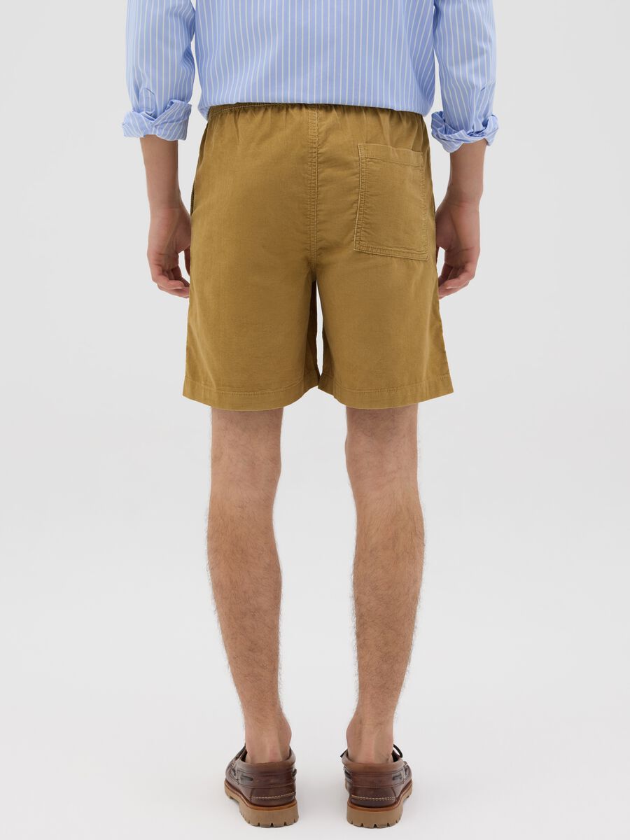 Mustard Corduroy Bermuda Shorts_2