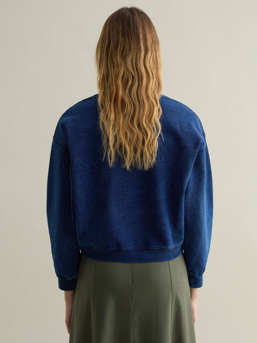 Oversized sweatshirt in denim_2