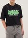 Black and grey pure cotton boys&rsquo; co-ord set with print, oversized fit_2