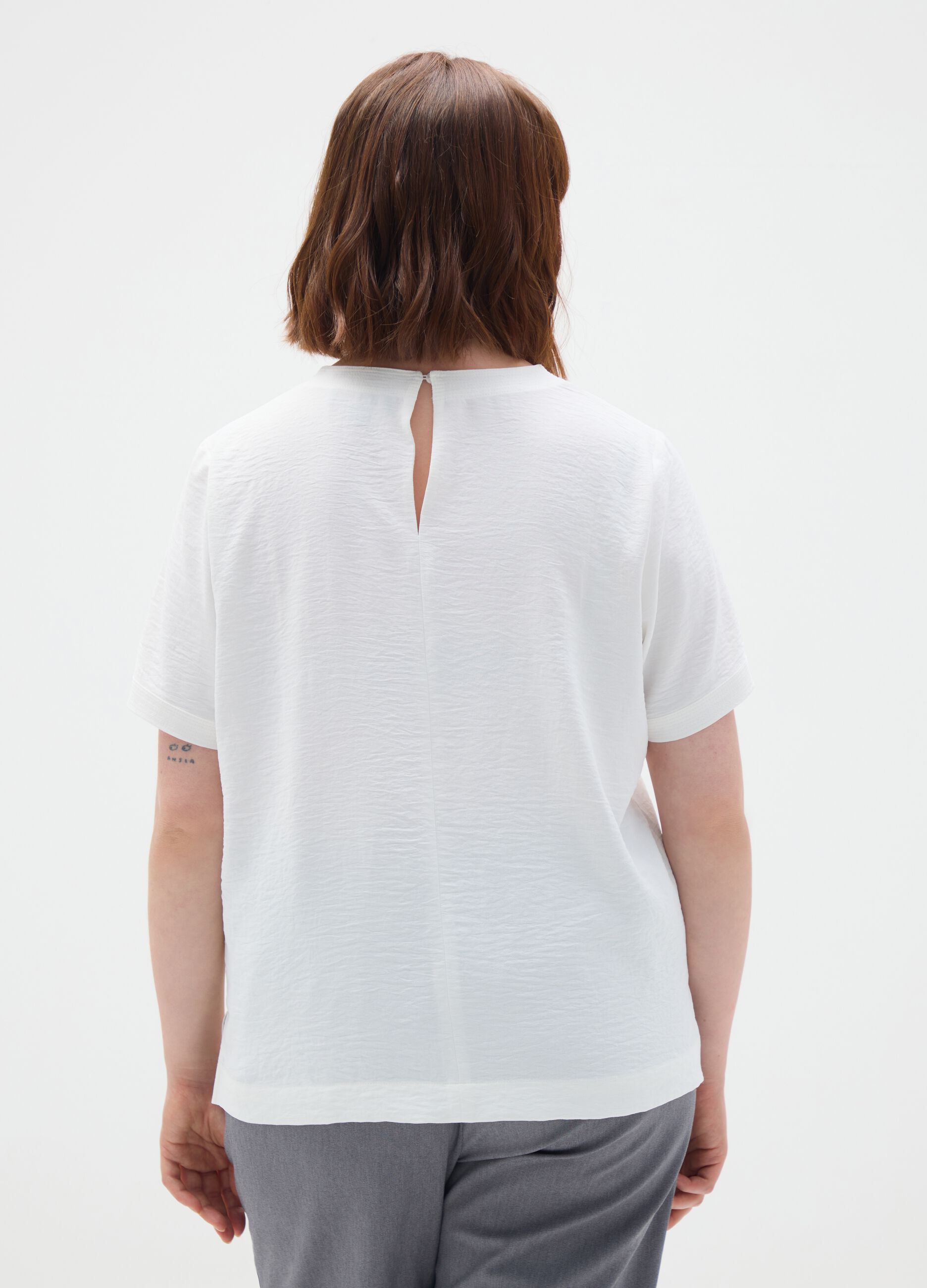White regular fit T-shirt