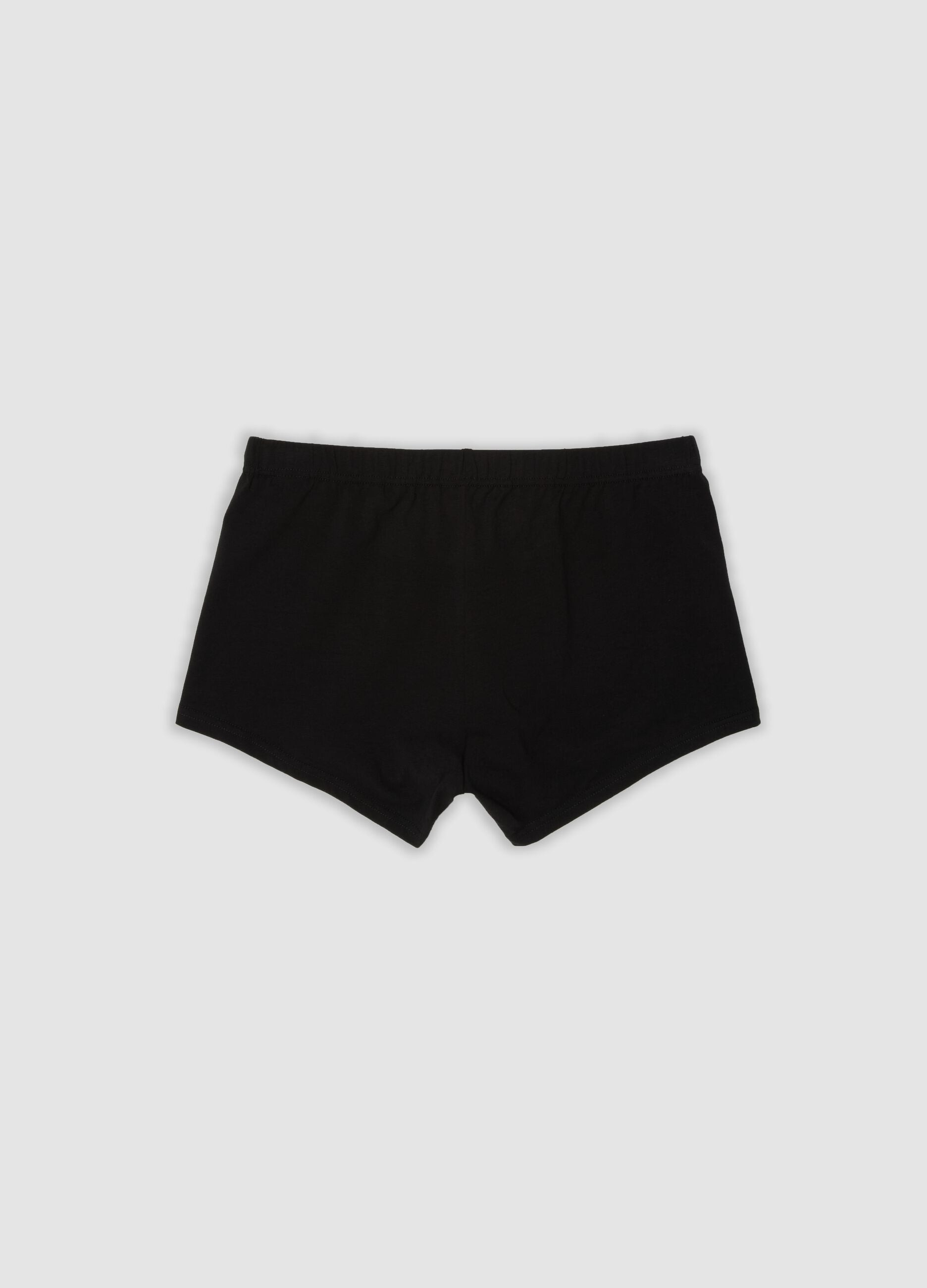 Multipack of five black organic cotton boxers