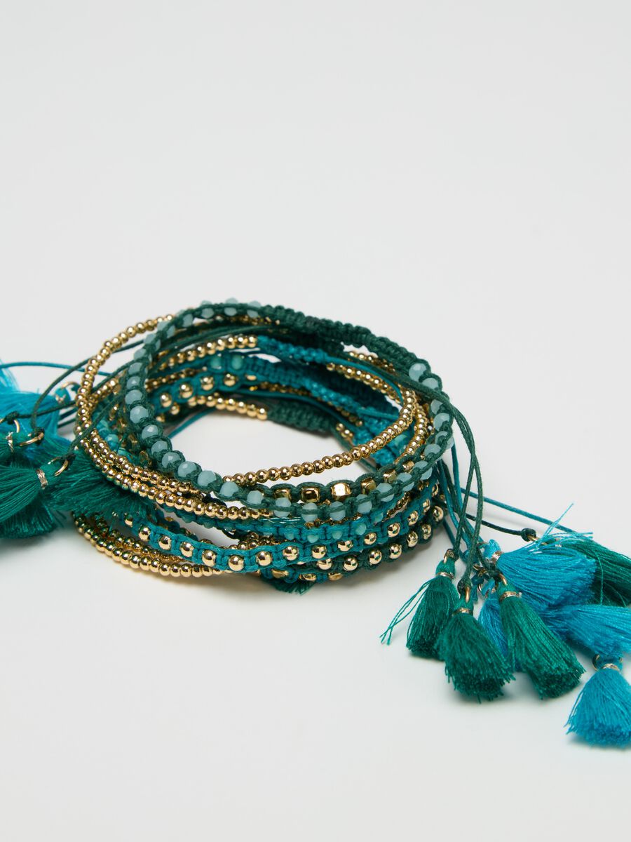 Multi-pack bracelets with tassels_1