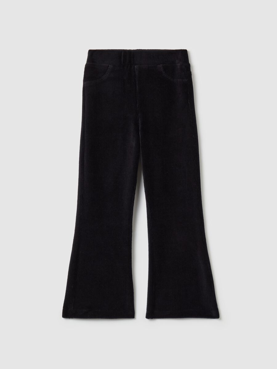 Treggings flare fit in corduroy_0