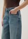 Pure Cotton Blue Regular Fit Skater Jeans_3
