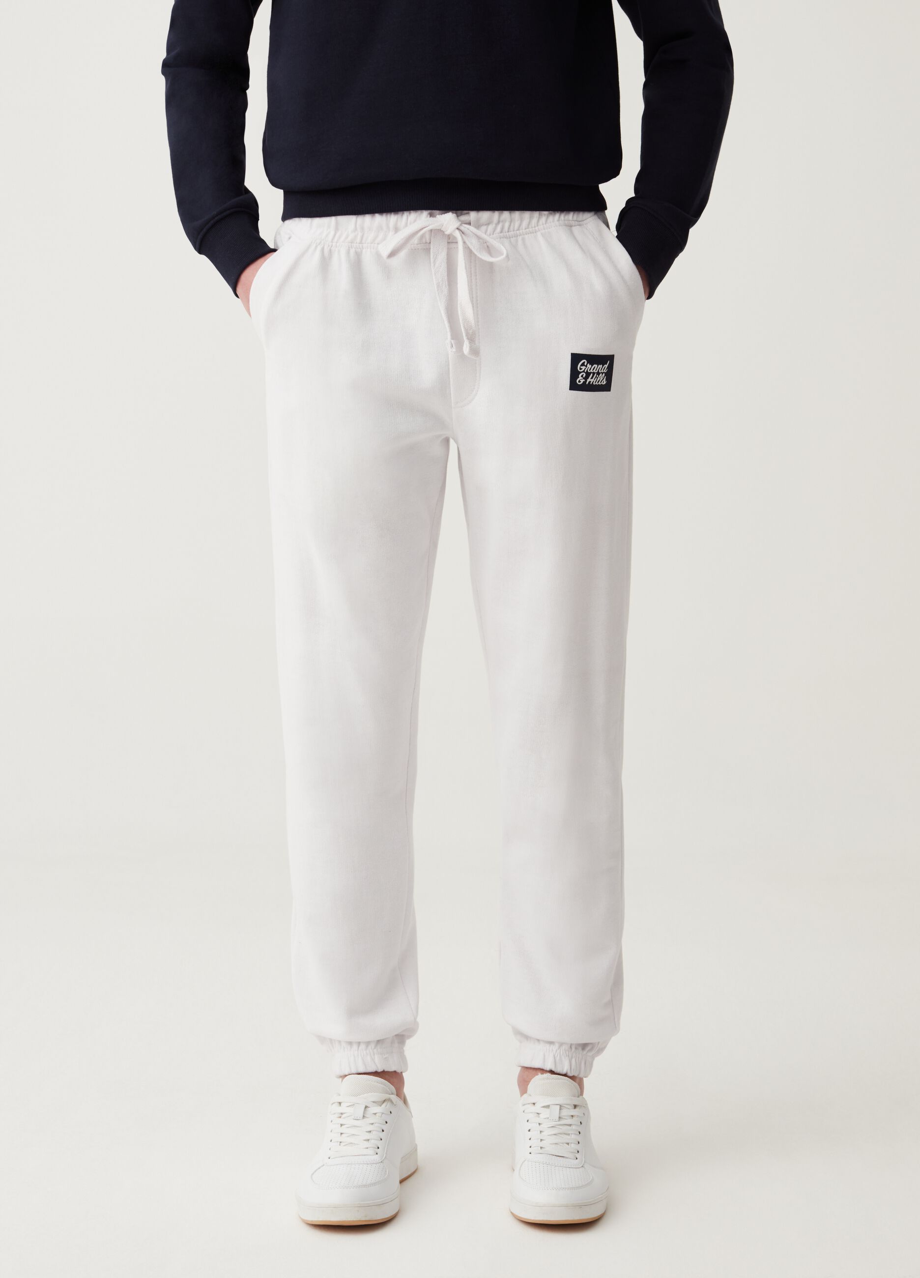 Joggers in felpa con stampa Grand&Hills_1