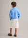 Beige pure cotton shorts_1